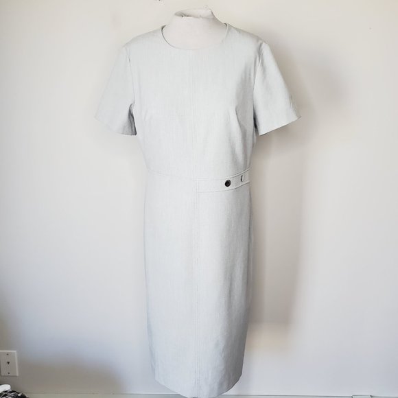 Banana Republic Gray Midi Dress - Picture 2 of 11